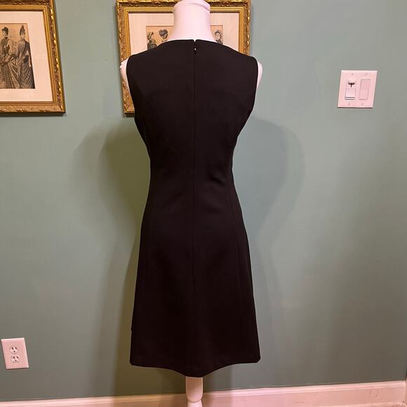 Alfani black embellished sheath dress size 8 cocktail formal evening classic - Picture 7 of 12